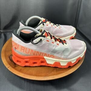 ON Running Brand Cloud Cloudmonster Hyper White/Orange Women's Shoes Size 6.5W